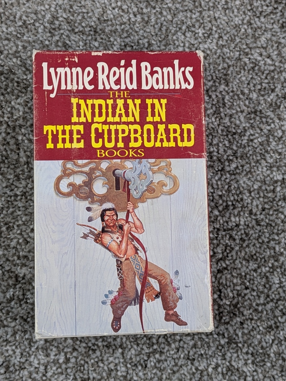 Vtg Indian In The Cupboard Softcover Box Set Lynne Reid Banks Childrens Book Lot